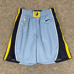 Nike Dri Fit Memphis Grizzlies NBA Practice Shorts Light Blue Mens 34 * - Picture 1 of 13