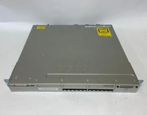 Cisco Catalyst 3850 12-Port SFP Network Switch WS-C3850-12S-S. Ears, 1x PSU - Picture 1 of 7