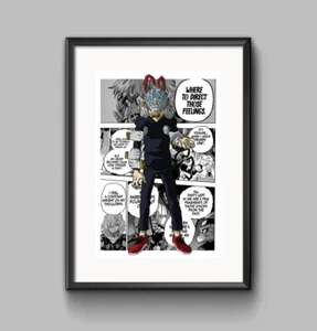 Poster A4 My Hero Academia - Tomura Shigaraki - Manga Anime - Made in Italy - Foto 1 di 1