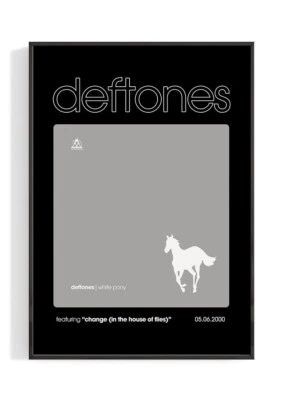 Deftones 'White Pony' Album Poster No Frame, Music Poster
