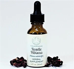 Suplemento herbal ROSELLE HIBISCUS / Tintura de extracto líquido / Hierba de hibisco - Imagen 1 de 9