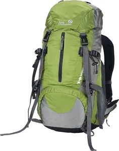 UNISTRENGH Wanderrucksack Nylon wasserabweisend 50 Liter Backpacking (LGRÜN) - Bild 1 von 10