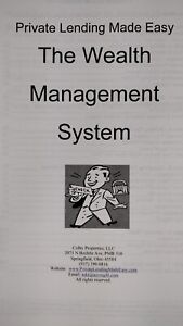 Alan Cowgill Private Lending Made Easy Wealth Management System Manual