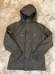 Wellensteyn ‘Golfjacke’ Waterproof Utility Jacket Men’s Large Brown Hooded VGC - Picture 1 of 16