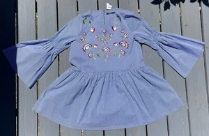 NUEVO CON ETIQUETAS Desigual Mujer Camisa Túnica Top Blusa Talla L Manga 3/4 - Imagen 1 de 2