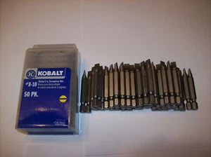 100 BROCAS DE DESTORNILLADOR KOBALT 2" #8-10 RANURADAS - Imagen 1 de 1