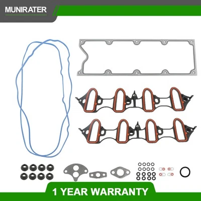 Intake Manifold Gasket For 1999-09 Chevrolet GMC Sierra 1500 6.0L 5.3L 4.8L - Image 1 of 4
