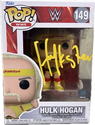 Hulk Hogan "HULKSTER" Signed Autographed Funko POP 149 JSA Authenticated Yellow - Image 1 of 4