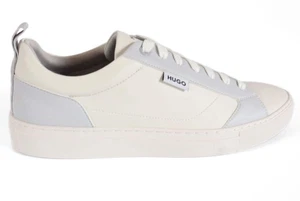Hugo Boss Morrie Herren Tennisschuhe Turnschuhe UK Größe 7 Weiß - Bild 1 von 11