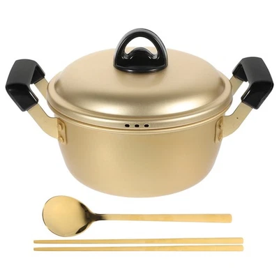  Pentola Per Tagliatelle Ramen Noodles Pot Di Zuppa Con Coperchio - Immagine 1 di 4