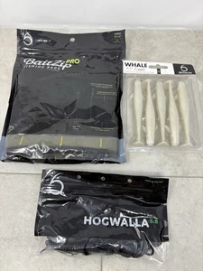 6th Sense Fishing 3 Piece / Bait Pro Bag / Hogwalla 5.8 Black & Blue / Whale 4.5 - Picture 1 of 8