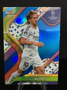 2024-25 Topps Finest Luka Modric Blue Refractor 6/75 Real Madrid #10 - Picture 1 of 2