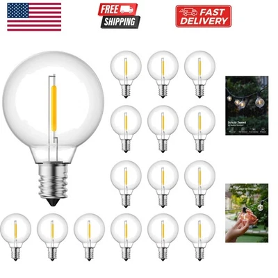 G40 Led Replacement Light Bulbs 1W Shatterproof Globe Bulb Fits E12 or C7 Can... - Image 1 of 4