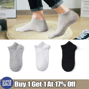 Mens Womens Trainer Liner Ankle Socks Invisible Cotton Low Cut Sports Socks lot~ - Picture 1 of 19