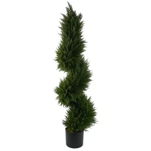 Sprial Tree Artificial Topiary 120cm Cypress - Picture 1 of 3