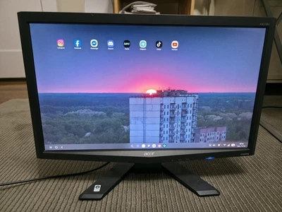 Acer X213h 21.5” Widescreen LCD Monitor With STAND 1920x1080 16:9 VGA HDMI - Image 1 of 4