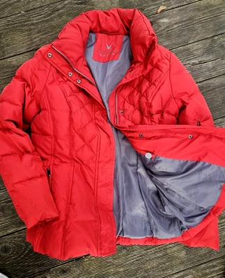 FUCHS SCHMITT DAUNEN STEPPJACKE GRÖẞE:40 ROT TOP ZUSTAND - Bild 1 von 4