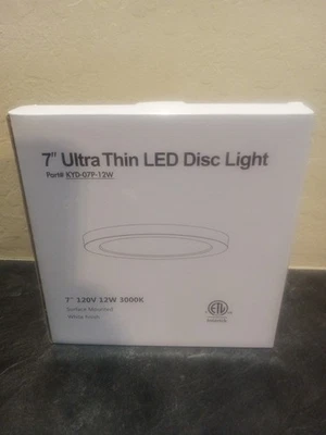 7 Inch Ultra Thin LED Dislike 120 V. 12w 3000 K  Interek - Image 1 of 4