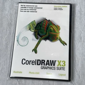 CorelDraw X3 Graphics Suite Education Edition New w/ Serial Key Unused 4-disc - Picture 1 of 9