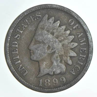 1899 Indian Head Cent AC Average Circ *4225 - Image 1 of 3