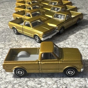 Lot Of 10 Loose Matchbox 1968 Golden Chevy C10 Pickup Truck Very Cool - Picture 1 of 11