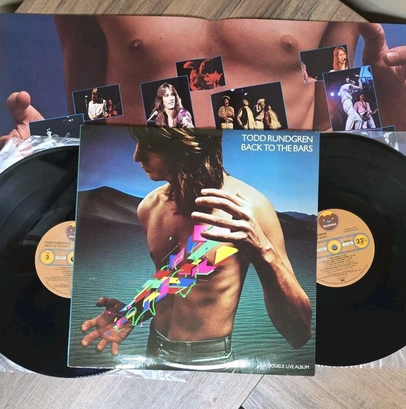 Todd Rundgren ~ Back To The Bars ~ 1987 REMASTERED Vinyl 2xLP w Insert EX/EX - Image 1 of 4
