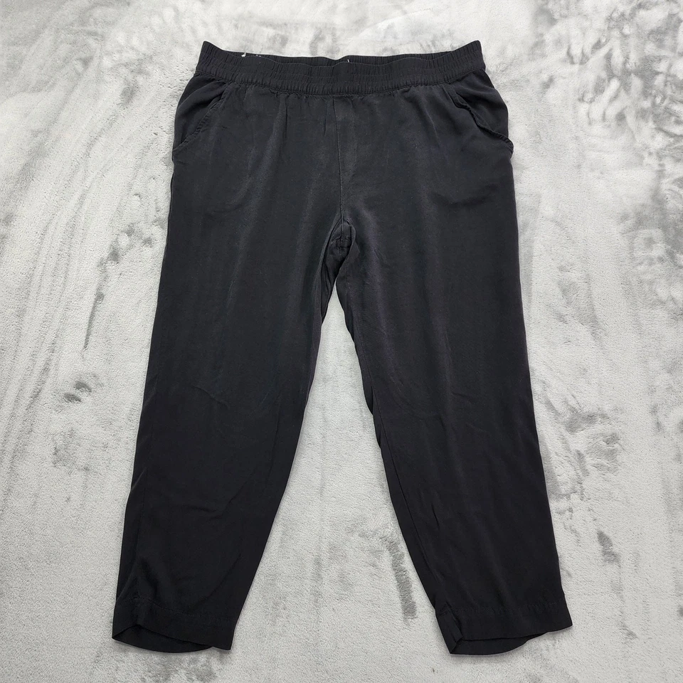 Pantalones Jessica Simpson para mujer XL negros ligeros bolsillos cortos causales Foto 1 de 4