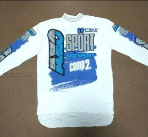 AXO Vintage Motocross Jersey USA Made 90s Deadstock Long Sleeve Shirt M - Picture 1 of 18