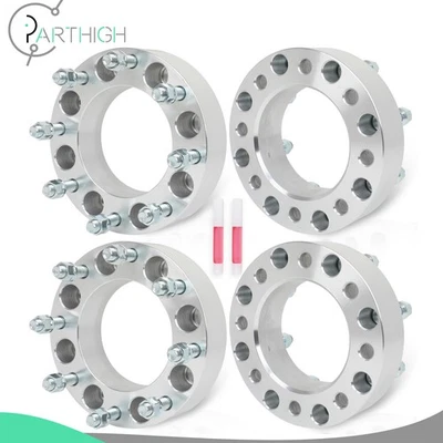 For Ford F-250 8x170 Convert to 8x180 Wheels (4) 2" Thick Wheel Adapters 14x1.5 - Image 1 of 4