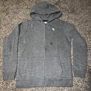 Abercrombie Kids Full Zip Hoodie Gray Size 15/16 $39.95 - Picture 1 of 11