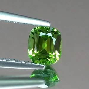 1.51cts Cushion Apple Green Natural Tourmaline Afghanistan Loose Gemstones - Picture 1 of 7
