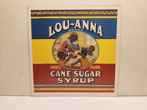 1988 Lou-Anna Brand Cane Sugar Syrup Americana Pastcard Unused - Picture 1 of 9