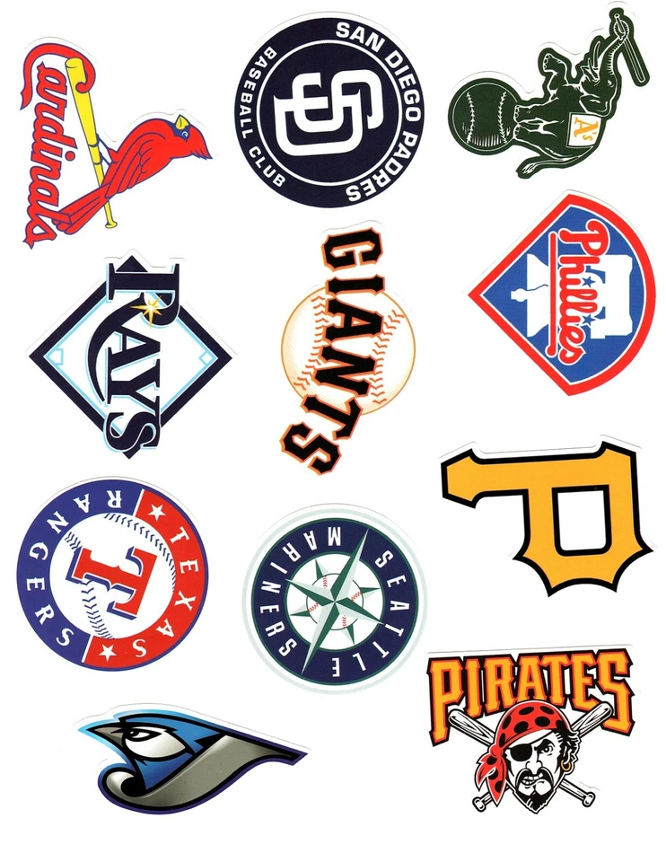 MLB Baseball Decal Sticker Team Logo Designs Licensed Choose your favorite team! - Image 1 of 1