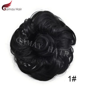 Large Messy Rose Bun Hair Piece Scrunchie Updo Wrap Hair Extension Real As Human