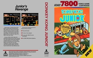 Donkey Kong Junior 7800 Game Case Box + Cover Art Work Only - Picture 1 of 9
