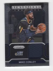 2021-22 Panini Prizm Basketball Sensational Swatches Mike Conley Jazz Trikot - Bild 1 von 2