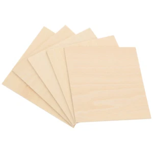 5 Pcs Pièces De Placage Artisanat Planches Bois Bricolage Pour L'artisanat - Photo 1/12