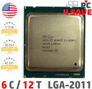 Intel Xeon E5-2630 V2 SR1AM 2.60GHz 6 Core 15MB LGA2011 Server CPU Processor 80W - Picture 1 of 3