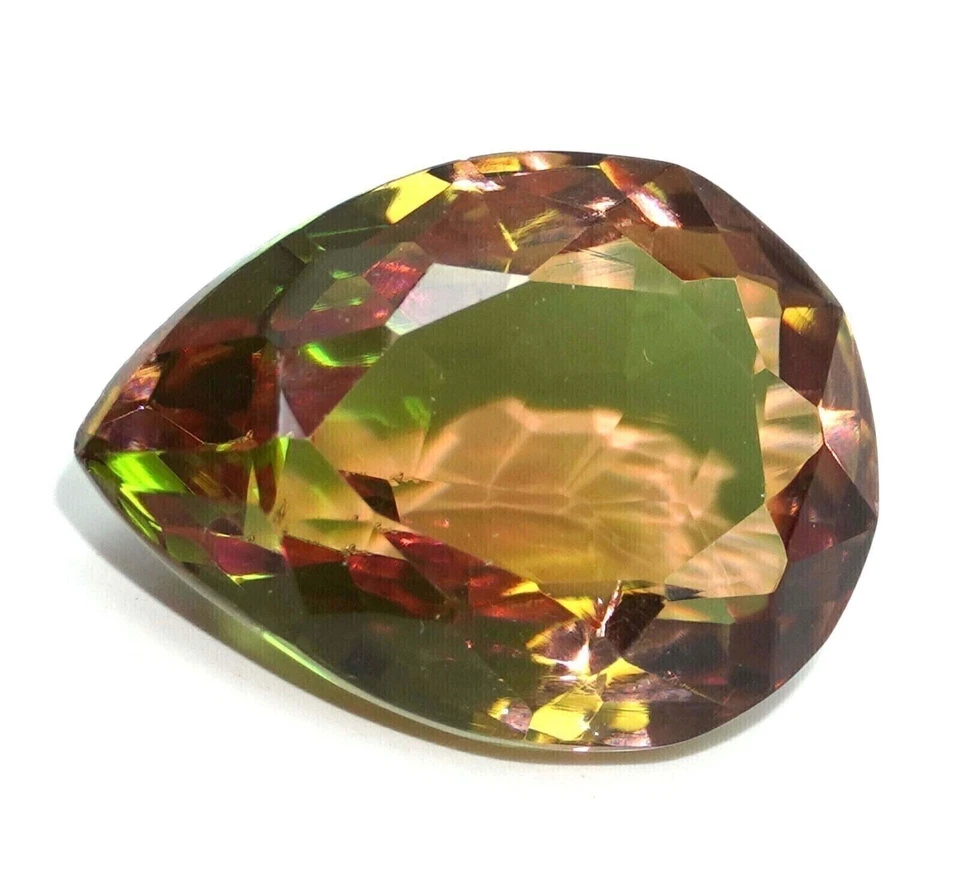 Large Alexandrite 38.50 Ct. Color-Change Pear Cut Loose Gemstone Gift for Women - Image 1 of 4
