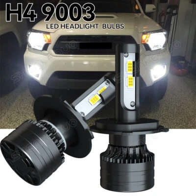 9003 H4 Kit de Bombilla de Faro LED Actualización 60W 40000LM Viga Alta/Baja Blanco Súper Brillante Foto 1 de 4