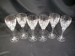 Mikasa Golden Tiara Water Goblets  Set of 6 - Picture 1 of 12