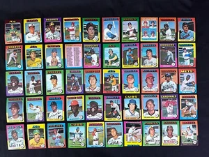 1975 Topps Mini 50-Card Baseball Card Lot - Picture 1 of 14