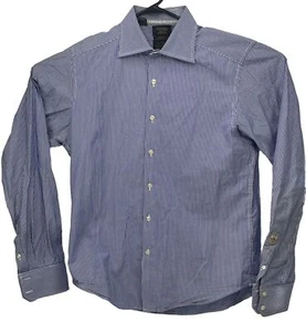 Scotch Soda men’s blue Button Up dress shirt Signature Series number 217 Size L  - Picture 1 of 9