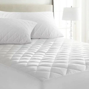Polycotton, antiallergenischer gesteppter Matratzenschutz doppelt - 135-190-25 cm - Bild 1 von 4