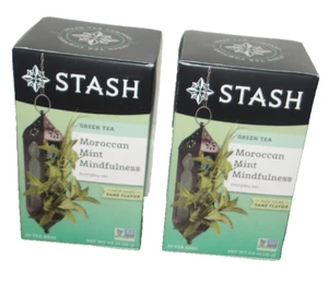 Stash Two Packs Of 18 Moroccan Mint Mindfulness Green Tea - Picture 1 of 1