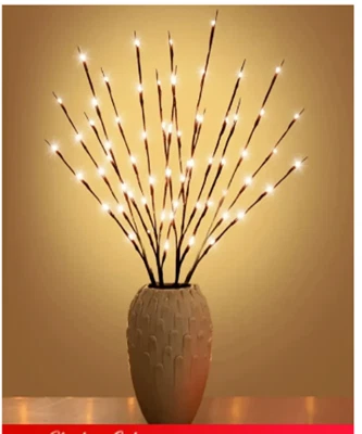 20Pcs LED Branch Twig Lights Tree Branches Light Up Willow Bedroom Home Decor - Image 1 of 4