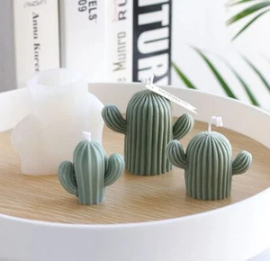 Cactus shaped candleMakingsilicone mold aromatherapy gypsum tabletop Resin mold - Picture 1 of 15