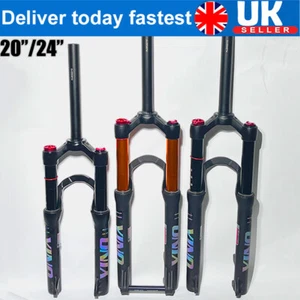 20/24" BMX Kids Suspension Fork Bike 9mm QR/100*15mm Thru Axle Disc Brake XC - Picture 1 of 22