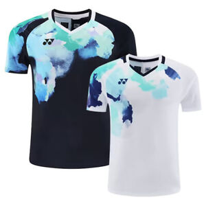 Yonex YY Game Wear Training Shirt Blue Ink Art Sports Shirt