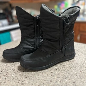 Weatherproof Black Winter Boots Size 7 Zip Up - Picture 1 of 6